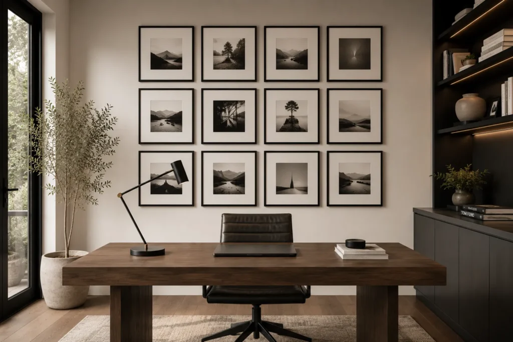 Creative gallery wall layout 3