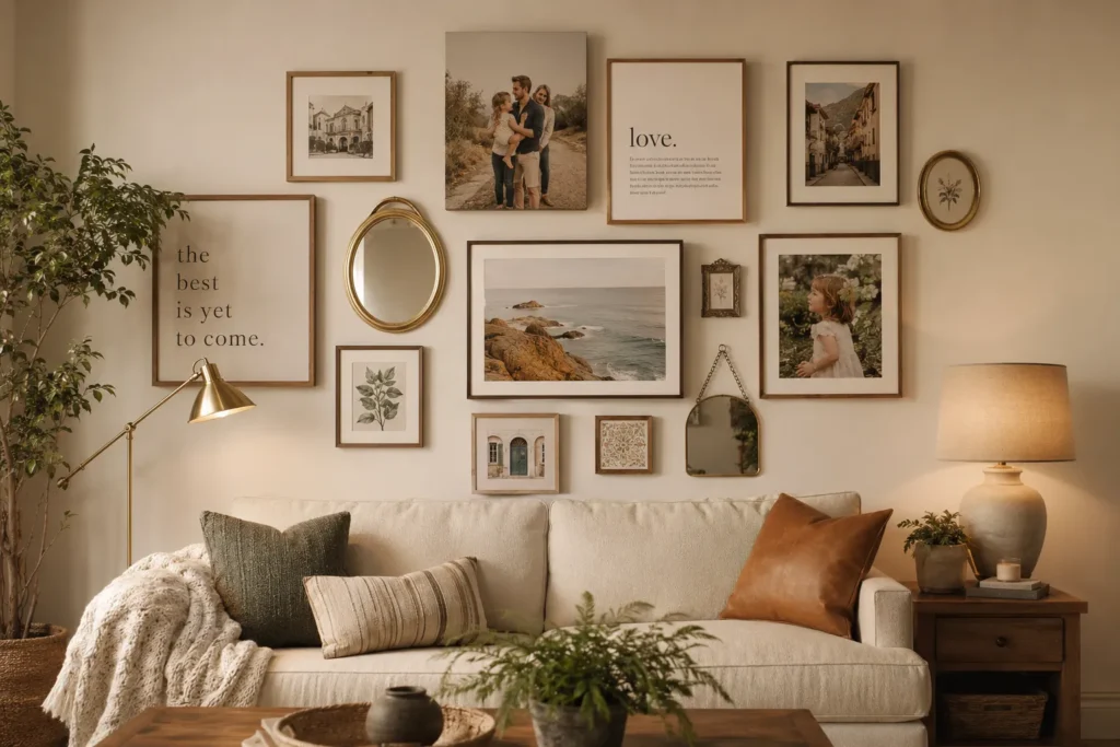 creative gallery wall layout 1